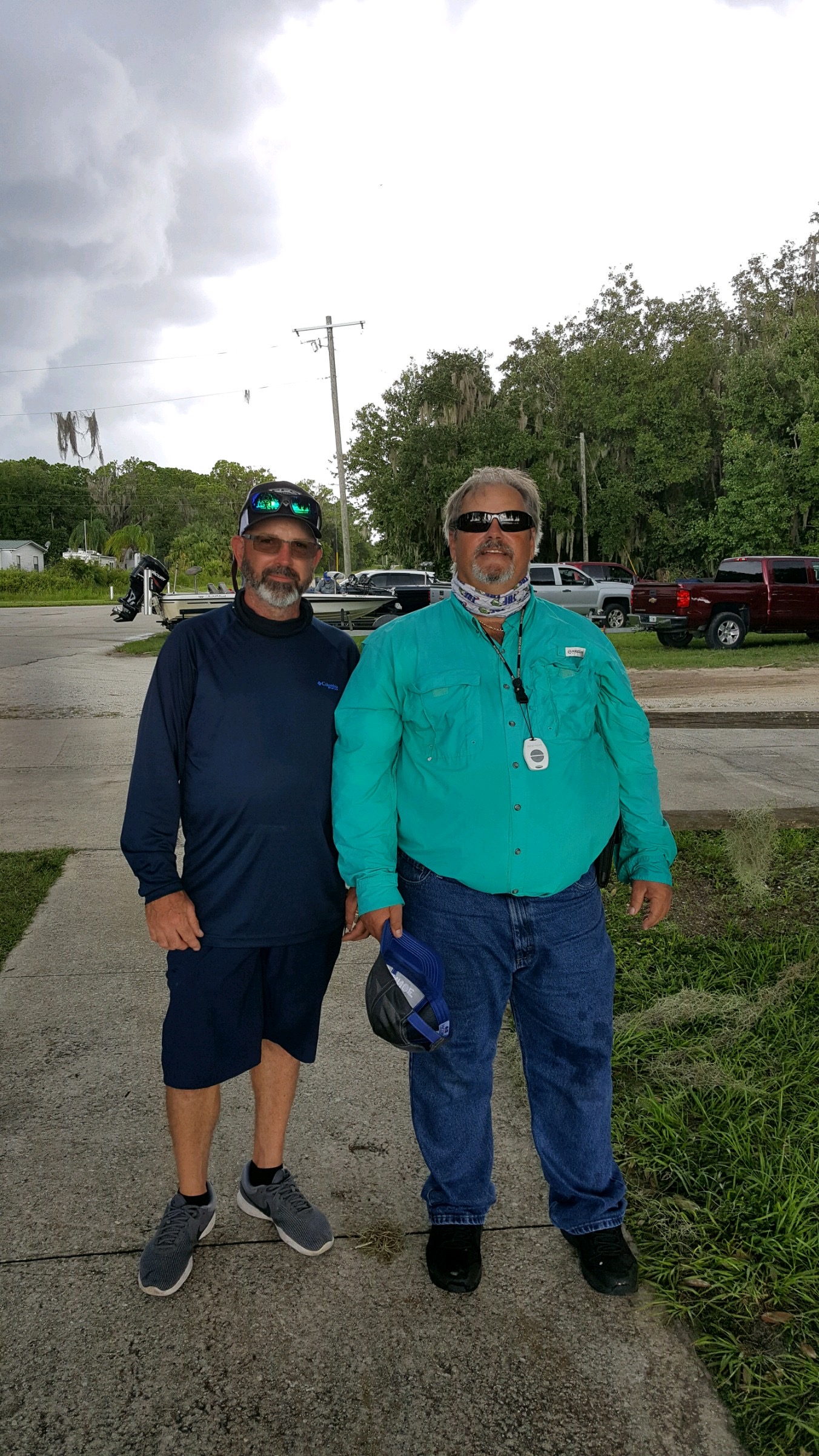 Ed Goans (right) - 1st Place Angler - Lake Walk in Water - August 2020